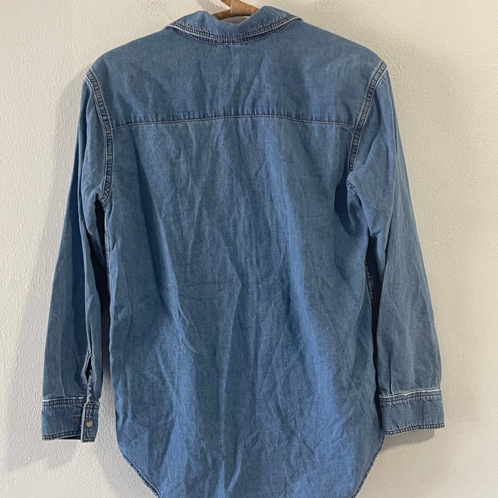 Denim Topshop Button Down Jacket. A - image 4